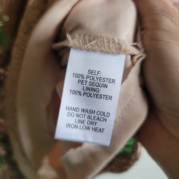 Lulu's, Rose Gold Sequin Shift Dress, Size Small - Picture 7 of 9